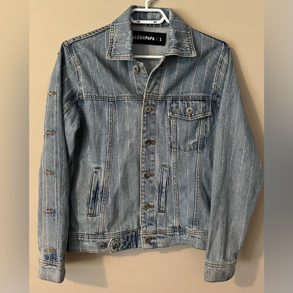 Filles À Papa Embellished Women’s Small Trucker Style Jean Jacket